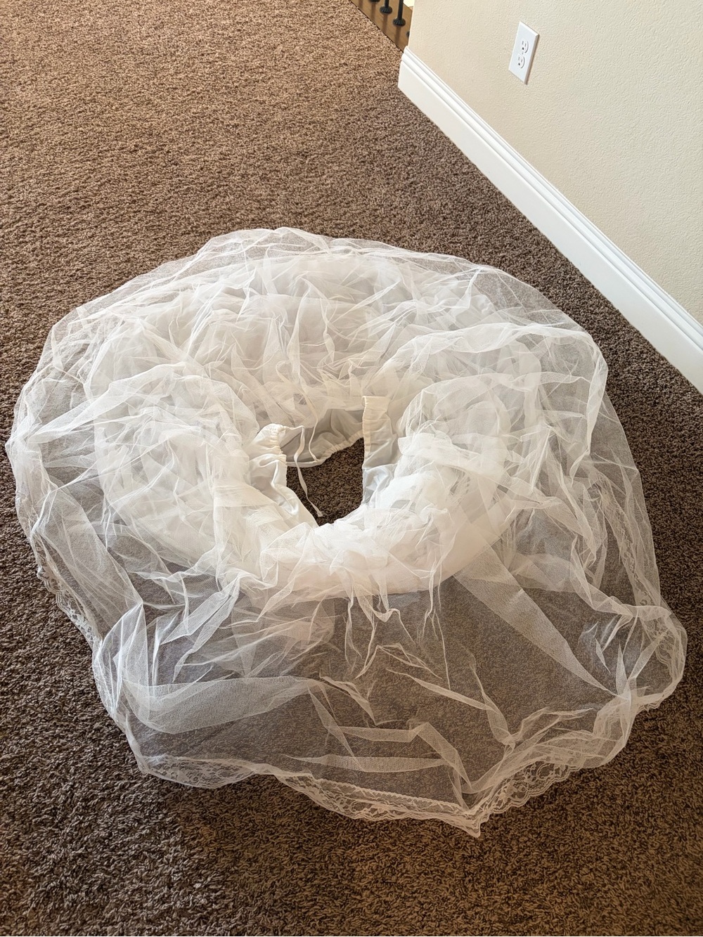 White Petticoat Hoop Skirt